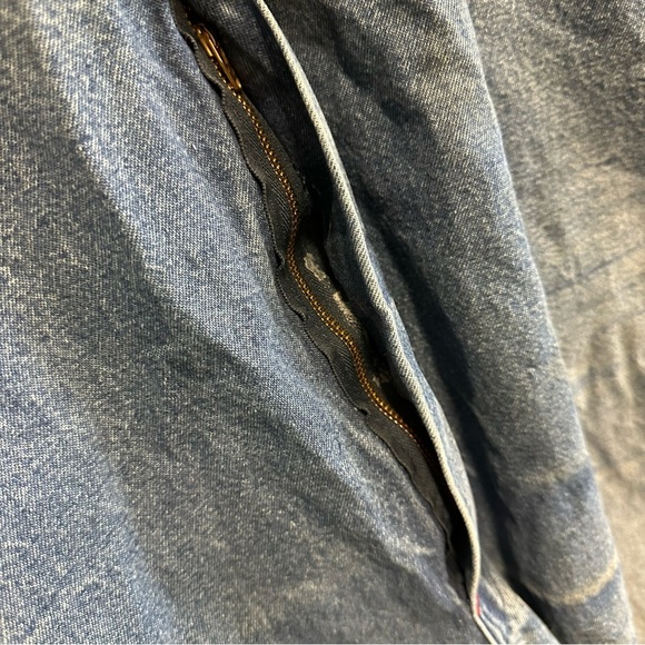 Dickies Blue Denim Carpenter Bib Overalls 42 x 32 - Picture 5 of 16